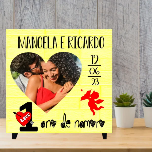 Decoração DIY Azulejo para Dia dos Namorados em PNG