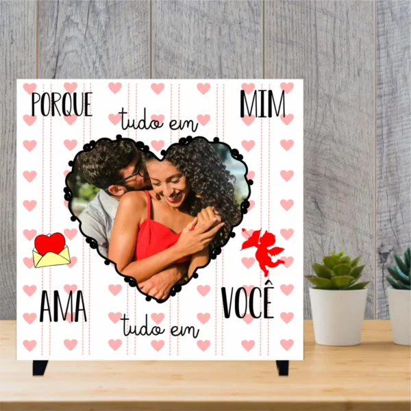 Decoração DIY Azulejo para Dia dos Namorados em PNG