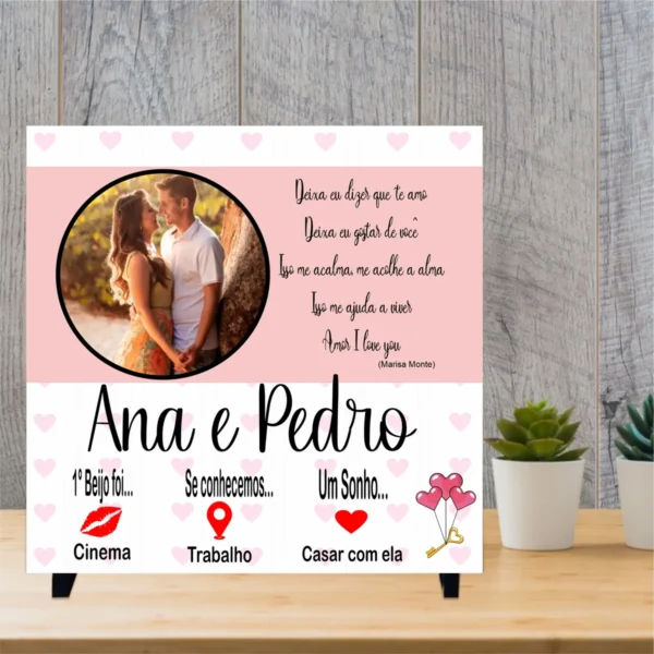 Decoração DIY Azulejo para Dia dos Namorados em PNG