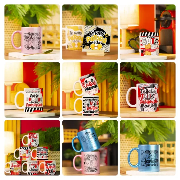 Decore Sua Caneca - Tema Dia dos Namorados