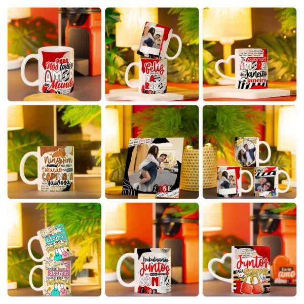 Decore Sua Caneca - Tema Dia dos Namorados