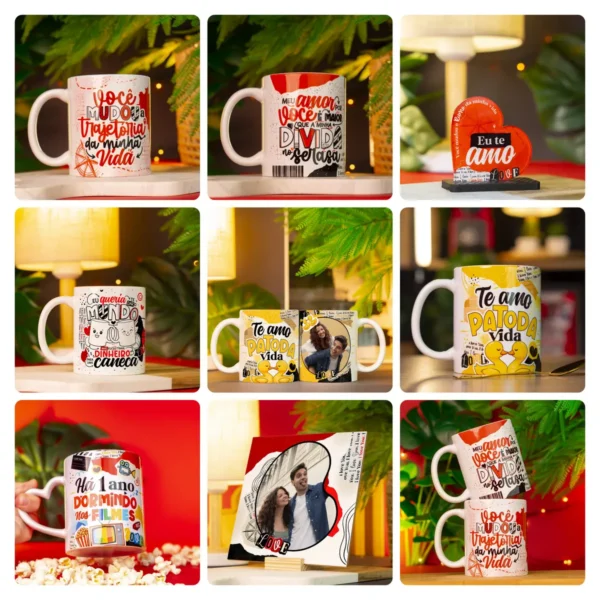 Decore Sua Caneca - Tema Dia dos Namorados