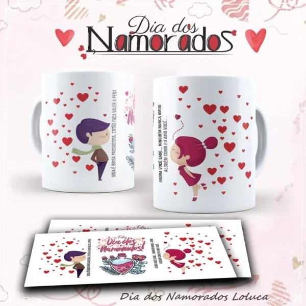 Desenhos Mickey e Minnie - Amor em Canecas, Corel Draw