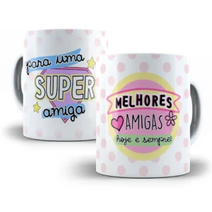 Design Caneca Amizade Eterna Com Cores Vibrantes