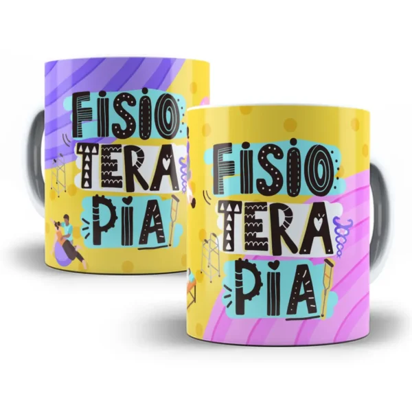 Design Caneca Profissões Fisioterapeuta Fisioterapia