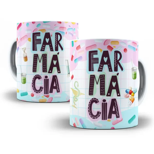 Design Caneca Temática para Farmacêuticos Farmácia