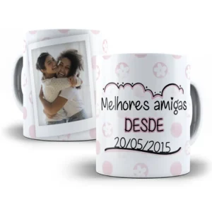 Design de Caneca 'Melhores Amigas Desde' para Sublimação