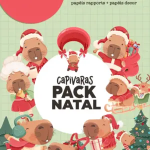 Design De Capivara Festiva Png Para Decoracao De Natal 2