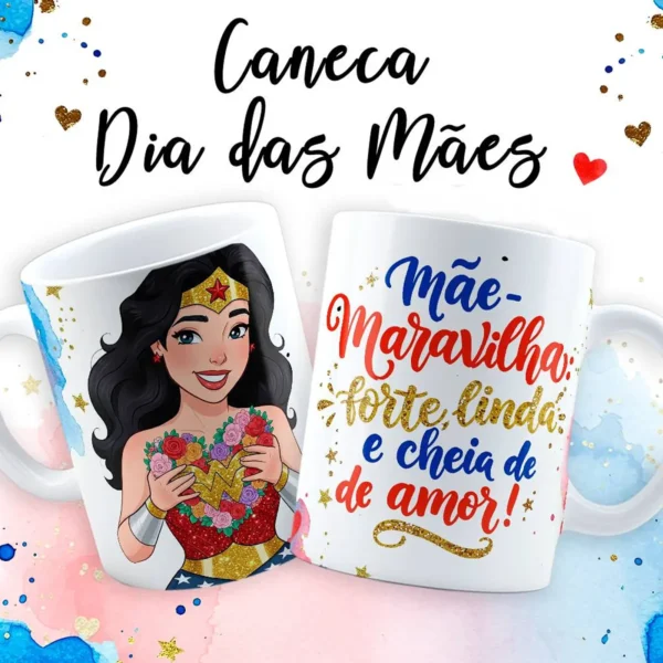 Design Exclusivo Caneca Dia das Mães