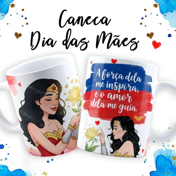 Design Exclusivo Caneca Dia das Mães