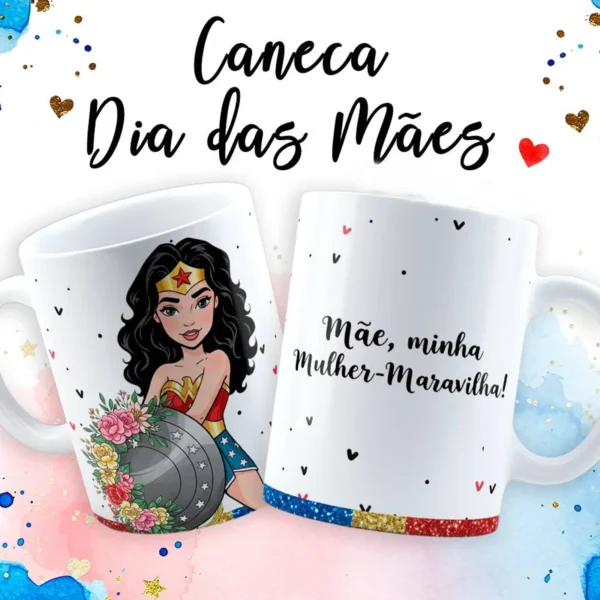 Design Exclusivo Caneca Dia das Mães