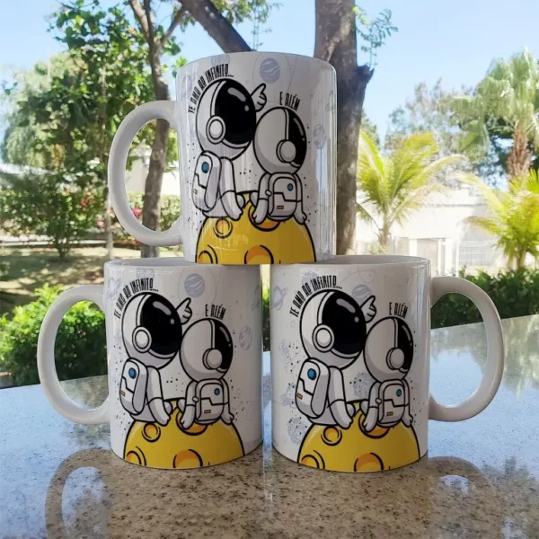 Designs Caneca Dia dos Namorados - Astronauta Apaixonado