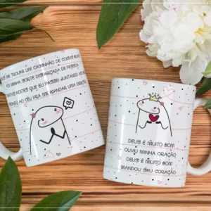 Designs Criativos em Corel para Canecas de Casais