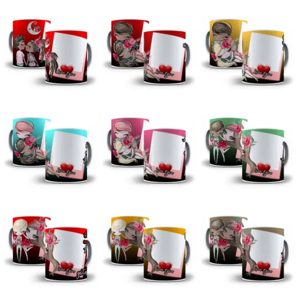 Designs Criativos para Canecas do Dia dos Namorados