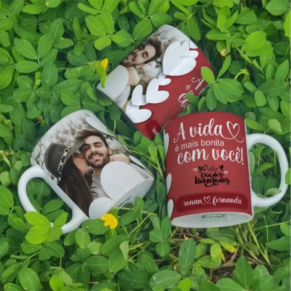 Designs Criativos para Canecas do Dia dos Namorados