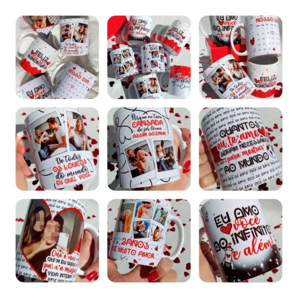 Designs de Caneca para Celebração do Amor no Dia dos Namorados