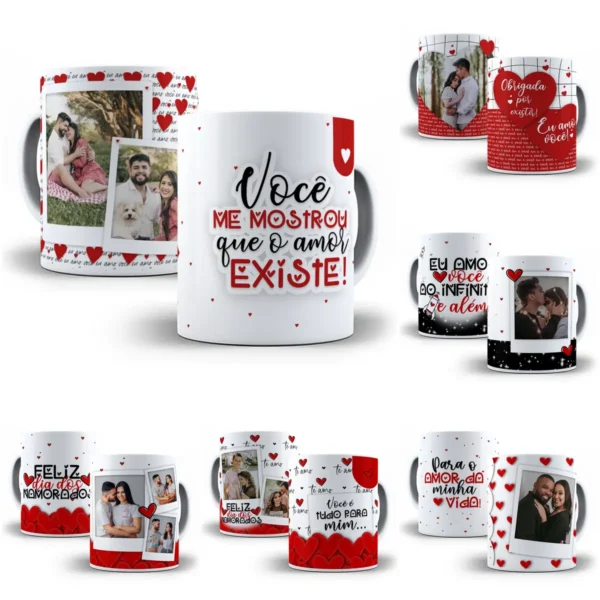 Designs de Caneca para Celebração do Amor no Dia dos Namorados