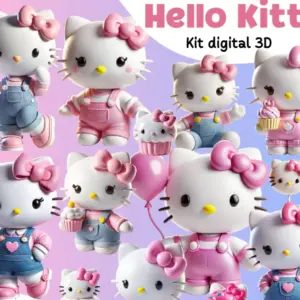 Designs Hello Kitty Png Para Sublimacao E Papelaria Criativa 2