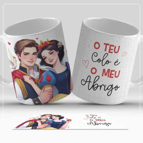 Designs para Canecas de Namorados - Personagens Apaixonados
