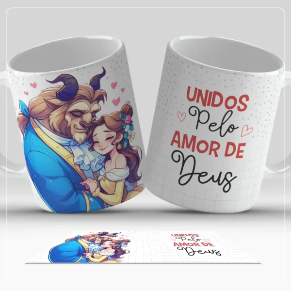 Designs para Canecas de Namorados - Personagens Apaixonados