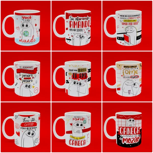 Designs Românticos Flork para Canecas - Dia dos Namorados