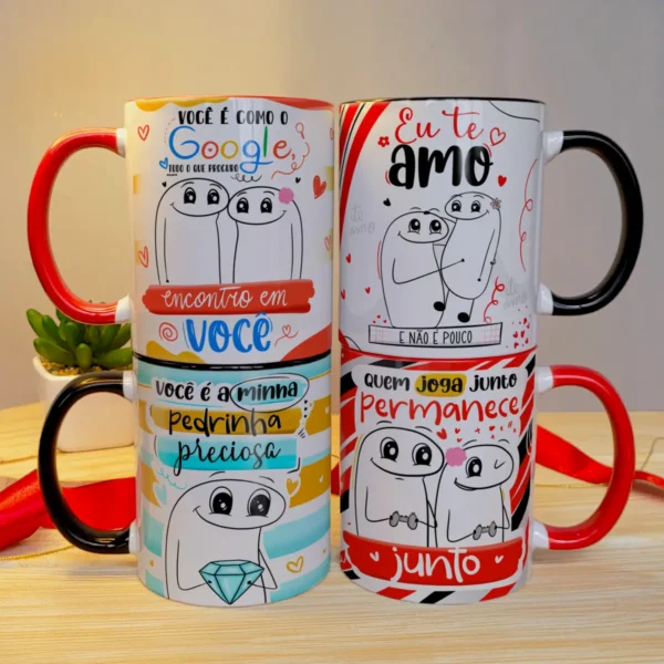 Designs Românticos Flork para Canecas - Dia dos Namorados