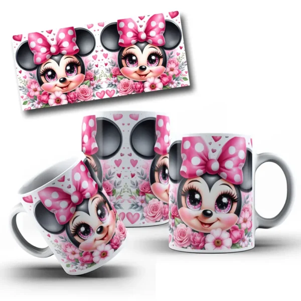 Designs Românticos para Caneca - Personagens em PNG