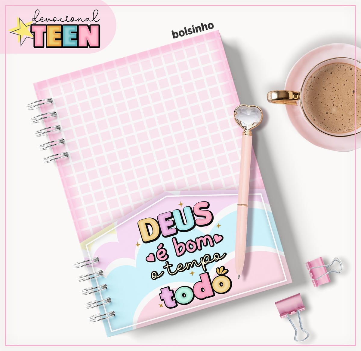 Kit Devocional Teen Menina Mod 03 para Imprimir 3 Kit Devocional Teen Menina Mod 03 para Imprimir - Imagem 3