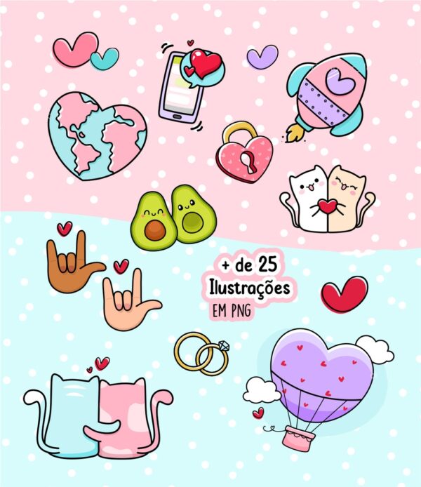 Dia Dos Namorados +150 Arquivos Flork Kit Digital Pack Artes