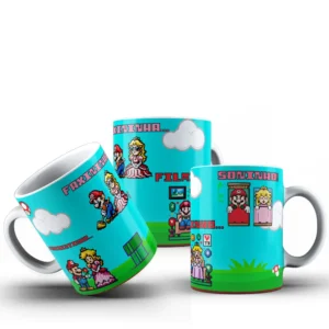 Dia dos Namorados Super Mario - 10 Designs para Caneca