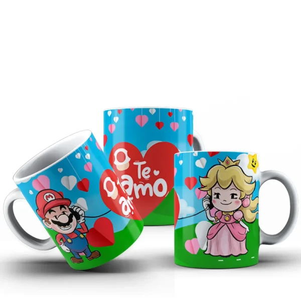 Dia dos Namorados Super Mario - 10 Designs para Caneca