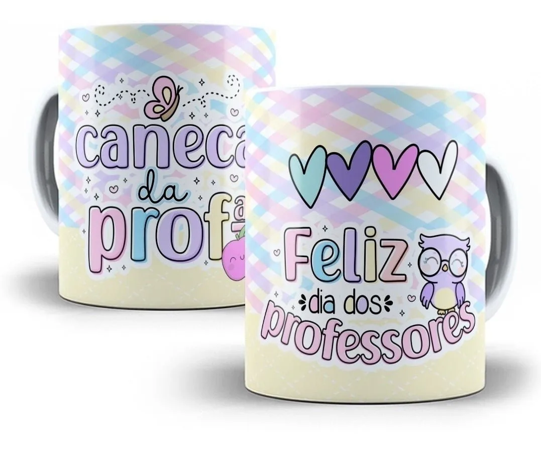 Dia Dos Professores 10 Artes Estampas Canecas Editáveis Cdr