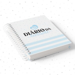 diario de tentante azul em pdf para imprimir e personalizar