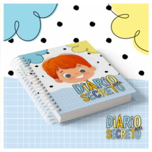 Conjunto de capas de cadernos espiralados infantis com ilustrações de rostos.