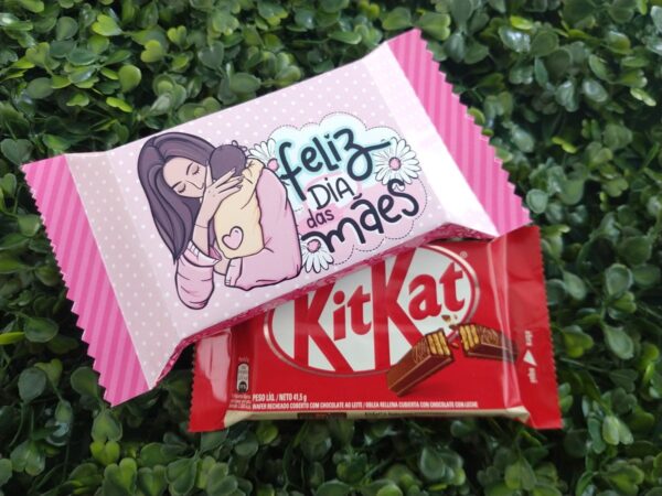Embalagem para Chocolate Dia das Mães - Arquivo Digital