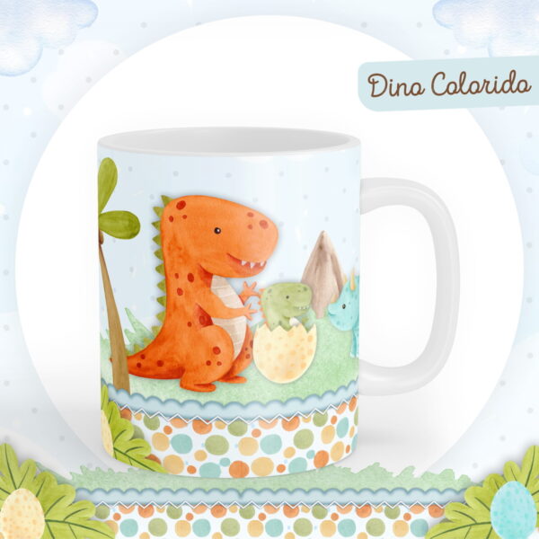 Encadernação Baby Dino Colorido - Arquivo Digital