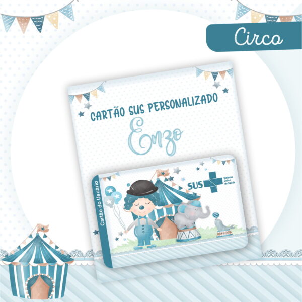 Encadernação Bebê Circo Menino - Arquivo Digital