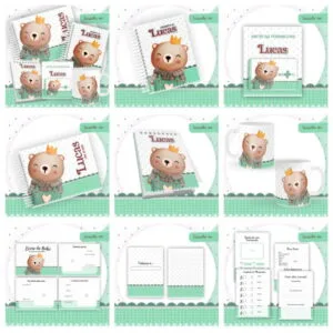 Encadernação Bebê Ursinho Rei - Arquivo Digital