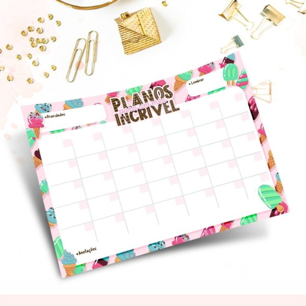 Encadernação Digital Desk Planner 2