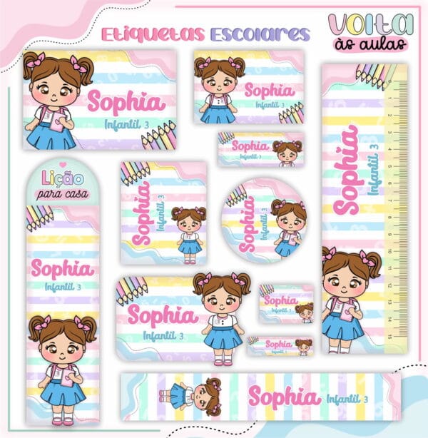 Encadernação Escolar Aluninha - Arquivo Digital