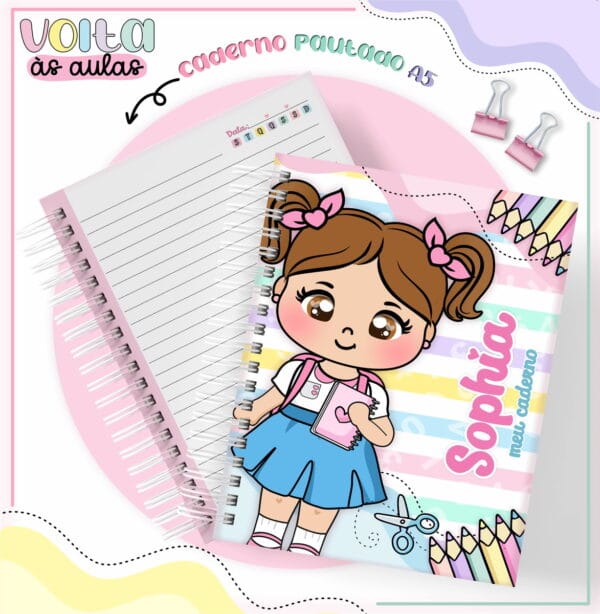 Encadernação Escolar Aluninha - Arquivo Digital