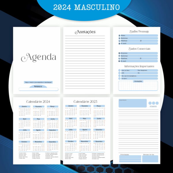 Encadernação Masculina 2024 - Arquivo Digital