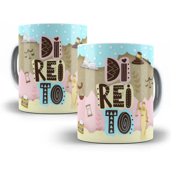 Estampa Caneca Advocacia Design Divertido e Único