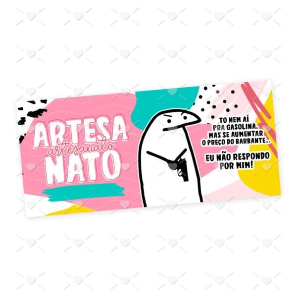 Estampa Caneca Artesanato Flork Frase Profissão em Jpg
