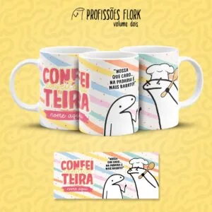 Estampa Caneca Confeitaria Flork Frase Profissão em Jpg 19 Estampa Caneca Confeitaria Flork Frase Profissão em Jpg