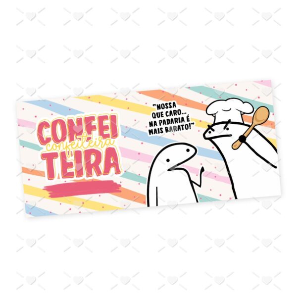 Estampa Caneca Confeitaria Flork Frase Profissão em Jpg