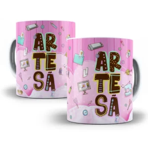 Estampa Caneca Criativa para Artesãs Modernas