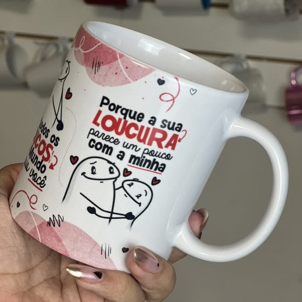 Estampa Caneca De todos Os Loucos Do Mundo Clarice Falcão