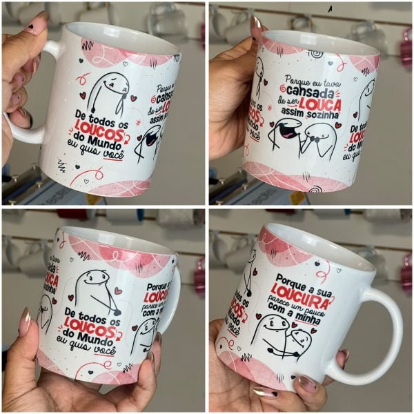Estampa Caneca De todos Os Loucos Do Mundo Clarice Falcão