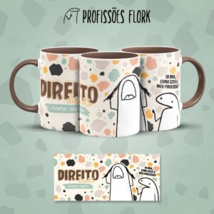 Estampa Caneca Direito Flork Frase Profissão em Jpg